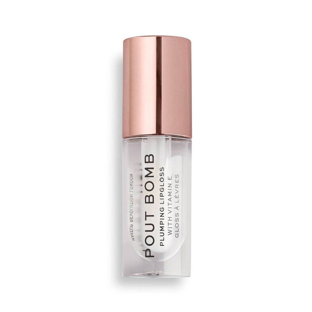 Revolution Makeup Pout Bomb Plumping Lip Gloss With Vitamin E ~ "GLAZE" ~ NEW!!!